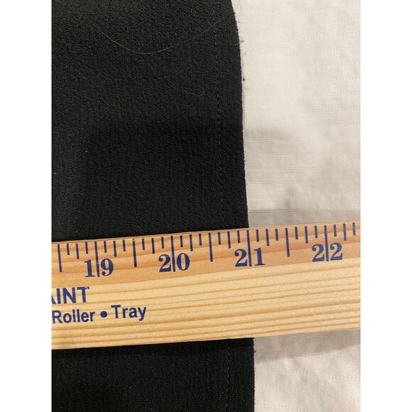 Texture & Thread by Madewell Crepe V- Neck Wrap Top Black Women's Size Medium - Picture 11 of 12